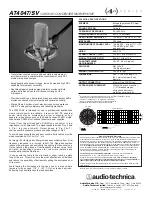 Audio Technica AT4047 Specifications preview