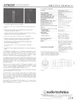 Preview for 3 page of Audio Technica ATM350 Manual