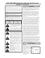 Preview for 2 page of Audio Technica ESW-R220 Installation And Operation Manual