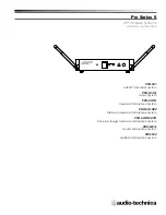 Preview for 1 page of Audio Technica Pro Series 5 Installation And Operation Manual