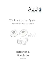 Audio DCSTS-K070 Installation & User Manual preview