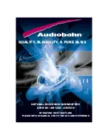 AudioBahn AW102N Operating Instructions Manual preview