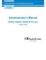 Preview for 284 page of AudioCodes 310HD Administrator'S Manual