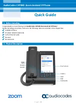 AudioCodes C470HD Quick Manual preview