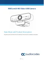 Preview for 1 page of AudioCodes RXVCam10 Manual