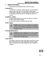 Preview for 21 page of AUDIOLINE OSLO 50 Operating Instructions Manual