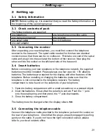 Preview for 25 page of AUDIOLINE TEL49 CLIP Operating Instructions Manual