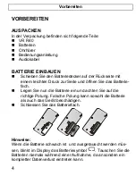 Preview for 4 page of AUDIOLINE VR R40 Operating Instructions Manual