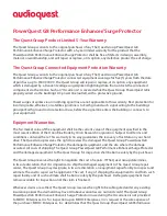 Preview for 6 page of AudioQuest PowerQuest G8 User Manual