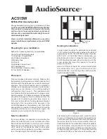 Preview for 1 page of AudioSource AC515W Installation Manual