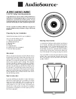 AudioSource AE5C Installation Manual preview