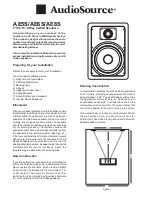 AudioSource AE8S Installation Manual preview