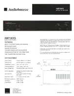 AudioSource AMP100VS Owner'S Manual preview