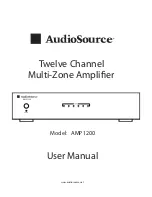 Preview for 1 page of AudioSource AMP1200 User Manual