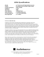 Preview for 4 page of AudioSource AS6C Installation Manual