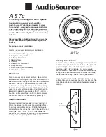 AudioSource AS7c Installation Manual preview