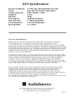 Preview for 4 page of AudioSource AS7c Installation Manual