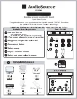 Preview for 1 page of AudioSource FS3D62 Quick Start Manual