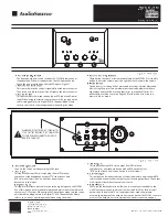 Preview for 3 page of AudioSource FS3D62 Quick Start Manual