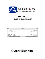 Audiovox 1287079 Owner'S Manual preview