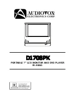 Audiovox D1708PK User Manual preview