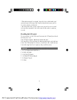 Preview for 5 page of Audiovox FPE1080 Operating Instructions Manual