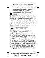 Preview for 4 page of Audiovox gx2400 Owner'S Manual