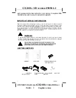 Preview for 2 page of Audiovox GX2401c Owner'S Manual