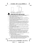 Preview for 3 page of Audiovox GX2401c Owner'S Manual