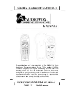 Audiovox GX2411ci Owner'S Manual preview