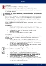 Preview for 17 page of Auga AquaFlow 10000 Operation Instructions Manual