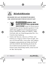 Preview for 52 page of Auriol 72646 Operation And Safety Notes