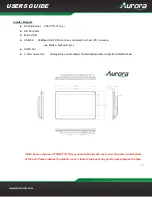 Preview for 15 page of Aurora TAURI TTS-10 User Manual