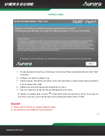 Preview for 26 page of Aurora TAURI TTS-10 User Manual