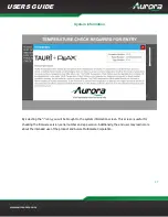 Preview for 37 page of Aurora TAURI TTS-10 User Manual