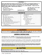 Preview for 2 page of Aussie MONARO 7652K1 Assembly And Use Manual