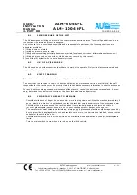 Preview for 31 page of AUTEC ALM-10040FL User & Installation Manual