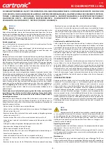 Preview for 8 page of AUTEC Cartronic Q11C Instruction Manual