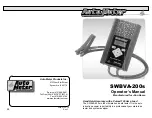 Preview for 1 page of Auto Meter SWBVA-200s Operator'S Manual