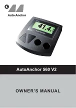 AutoAnchor 560 Owner'S Manual preview