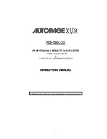 Preview for 1 page of Autopage RS-720LCD Operation Manual