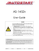 Autostart AS-1452v User Manual preview