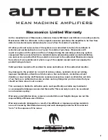 Preview for 11 page of Autotek Mean Machine MM1-1000D User Manual