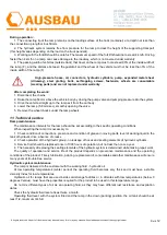 Preview for 9 page of AV-EXIM AUSBAU Operation Manual