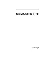 Preview for 1 page of AV Stumpfl SC MASTER LITE User Manual