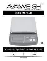 AVA WEIGH 334PC32NSF User Manual preview