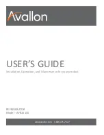 Preview for 1 page of Avallon AFR151SS User Manual