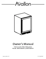 Avallon AWC241DBLSS Owner'S Manual preview