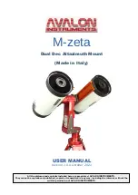 Avalon Instruments M-zeta User Manual preview