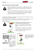 Preview for 4 page of Avant Tecno Oy Avant 850 Operator'S Manual